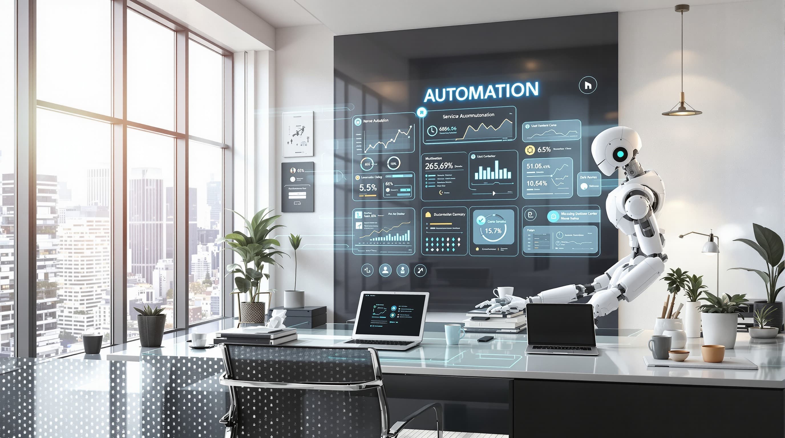 Audemation's London office showcasing our team of automation specialists working on property management solutions